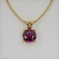 2.86 Ct. Gemstone Pendant, 14K Yellow Gold 1