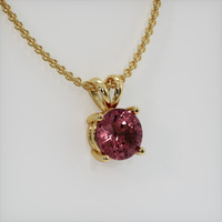 2.86 Ct. Gemstone Pendant, 14K Yellow Gold 2