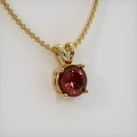 2.60 Ct. Gemstone Pendant, 14K Yellow Gold 2