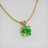 1.54 Ct. Gemstone Pendant, 14K Yellow Gold 2