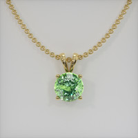 0.90 Ct. Gemstone Pendant, 14K Yellow Gold 1