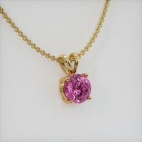 0.88 Ct. Gemstone Pendant, 14K Yellow Gold 2