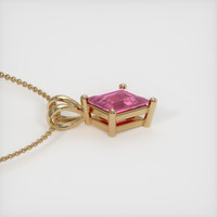 0.42 Ct. Pink Sapphire Pendant, 14K Yellow Gold 3