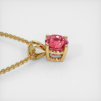 3.07 Ct. Sapphire Pendant, 14K Yellow Gold 3