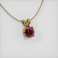 0.62 Ct. Ruby Pendant, 14K Yellow Gold 2