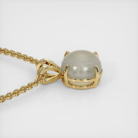 6.00 Ct. Grey Sapphire Pendant, 14K Yellow Gold 3