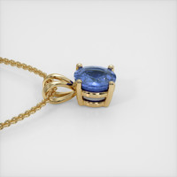 1.14 Ct. Blue Sapphire Pendant, 14K Yellow Gold 3