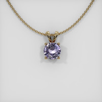 0.74 Ct. Sapphire Pendant, 14K Yellow Gold 1