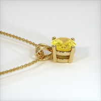 0.75 Ct. Sapphire Pendant, 14K Yellow Gold 2