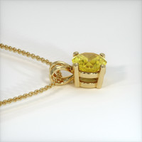 0.79 Ct. Sapphire Pendant, 14K Yellow Gold 3
