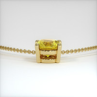 0.79 Ct. Yellow Sapphire Pendant, 14K Yellow Gold 4