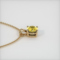 0.70 Ct. Sapphire Pendant, 14K Yellow Gold 3