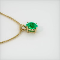 3.59 Ct. Emerald Pendant, 18K Yellow Gold 3