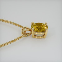 2.10 Ct. Gemstone Pendant, 18K Yellow Gold 3