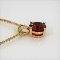 2.60 Ct. Gemstone Pendant, 18K Yellow Gold 3