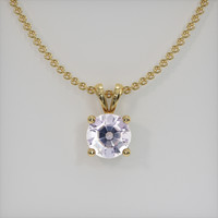 1.29 Ct. Gemstone Pendant, 18K Yellow Gold 1