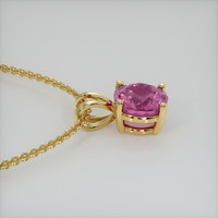 0.88 Ct. Gemstone Pendant, 18K Yellow Gold 3