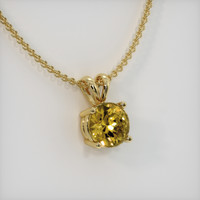 1.01 Ct. Gemstone Pendant, 18K Yellow Gold 2
