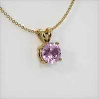 0.86 Ct. Sapphire Pendant, 18K Yellow Gold 2