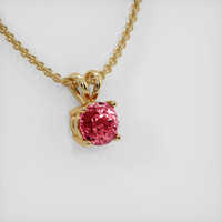 3.07 Ct. Sapphire Pendant, 18K Yellow Gold 2