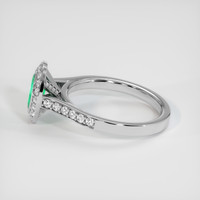 0.55 Ct. Emerald Ring, Platinum 950 4
