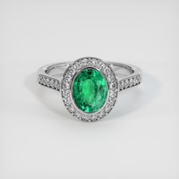 1.51 Ct. Emerald Ring, Platinum 950 1
