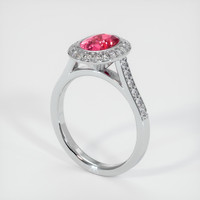 2.10 Ct. Sapphire Ring, Platinum 950 2