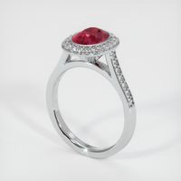 3.08 Ct. Ruby Ring, Platinum 950 2