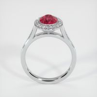 3.08 Ct. Ruby Ring, Platinum 950 3