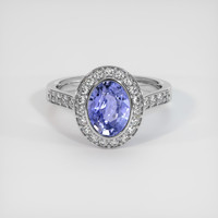 2.57 Ct. Violet Sapphire Ring, Platinum 950 1