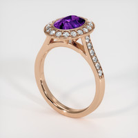 1.59 Ct. Gemstone Ring, 14K Rose Gold 2