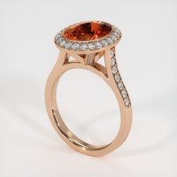 5.16 Ct. Gemstone Ring, 14K Rose Gold 2