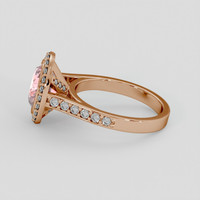 3.37 Ct. Padparadscha Sapphire Ring, 14K Rose Gold 4