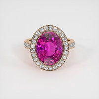 6.52 Ct. Sapphire Ring, 18K Rose Gold 1