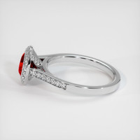 1.02 Ct. Ruby Ring, 10K White Gold 4