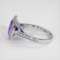 3.07 Ct. Gemstone Ring, 14K White Gold 4