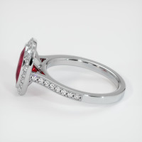 3.13 Ct. Ruby Ring, 14K White Gold 4