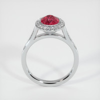 3.08 Ct. Ruby Ring, 14K White Gold 3