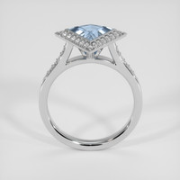 1.79 Ct. Greyish Blue Sapphire Ring, 14K White Gold 3