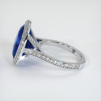 10.16 Ct. Sapphire Ring, 14K White Gold 4
