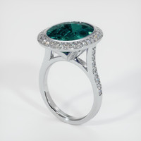 10.66 Ct. Sapphire Ring, 14K White Gold 2