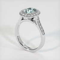 1.79 Ct. Sapphire Ring, 14K White Gold 2