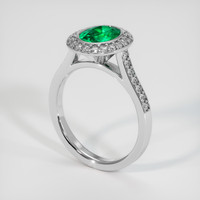 1.51 Ct. Emerald Ring, 18K White Gold 2
