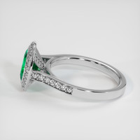 1.51 Ct. Emerald Ring, 18K White Gold 4
