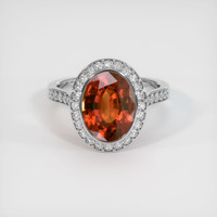 5.16 Ct. Gemstone Ring, 18K White Gold 1