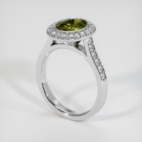 1.73 Ct. Gemstone Ring, 18K White Gold 2