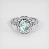 1.79 Ct. Sapphire Ring, 18K White Gold 1