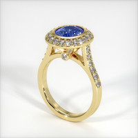 1.75 Ct. Blue Sapphire Ring, 10K Yellow Gold 2