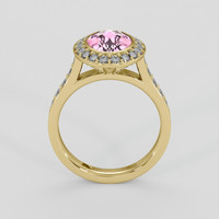 2.05 Ct. Pink Topaz Ring, 10K Yellow Gold 3