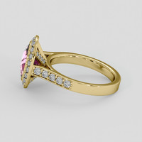 2.05 Ct. Pink Topaz Ring, 10K Yellow Gold 4